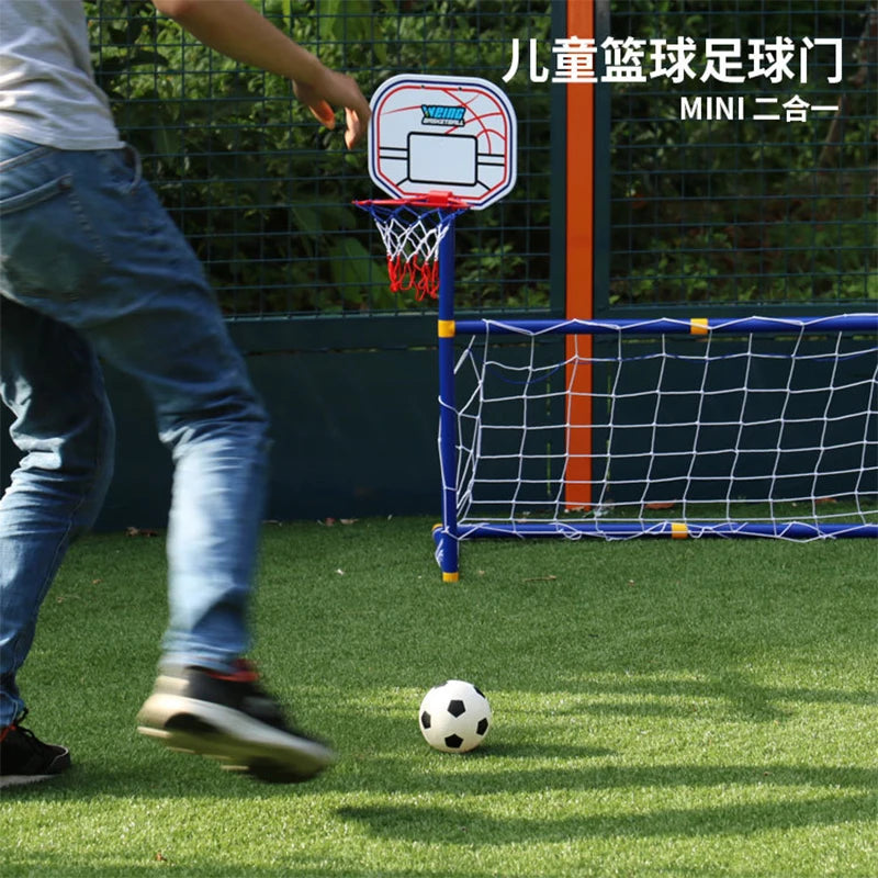Outdoor Sports Kids Children Basketball Hoop Football Goal