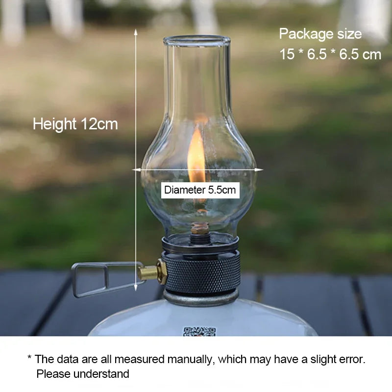 Camping Lamp Portable Gas Candle Light