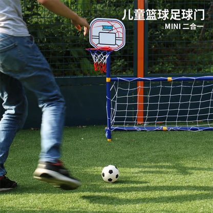 Outdoor Sports Kids Children Basketball Hoop Football Goal