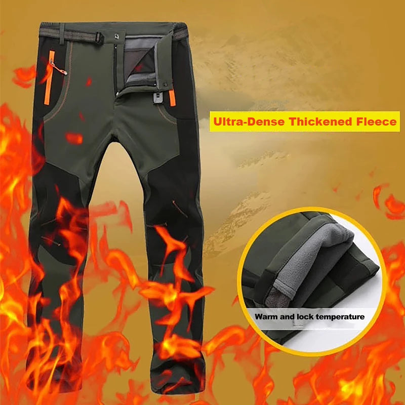 Thick Warm Fleece Hiking Pants
