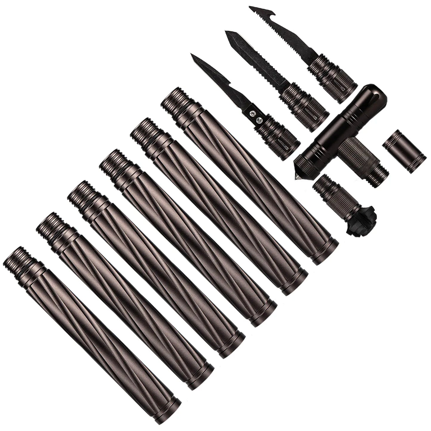 Outdoor Camp Hiking Tool Self Defense Sticks Pole Home Car Multifunctional Survival Kit Climbing Emergency Equipment