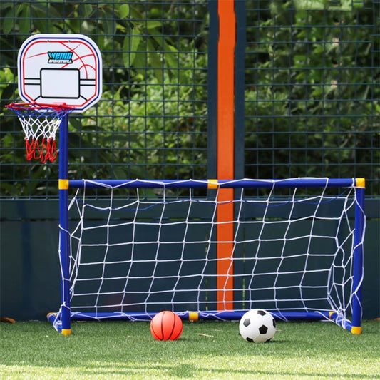 Outdoor Sports Kids Children Basketball Hoop Football Goal