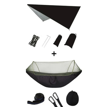 Pop-Up Portable Camping Hammock with Mosquito Net