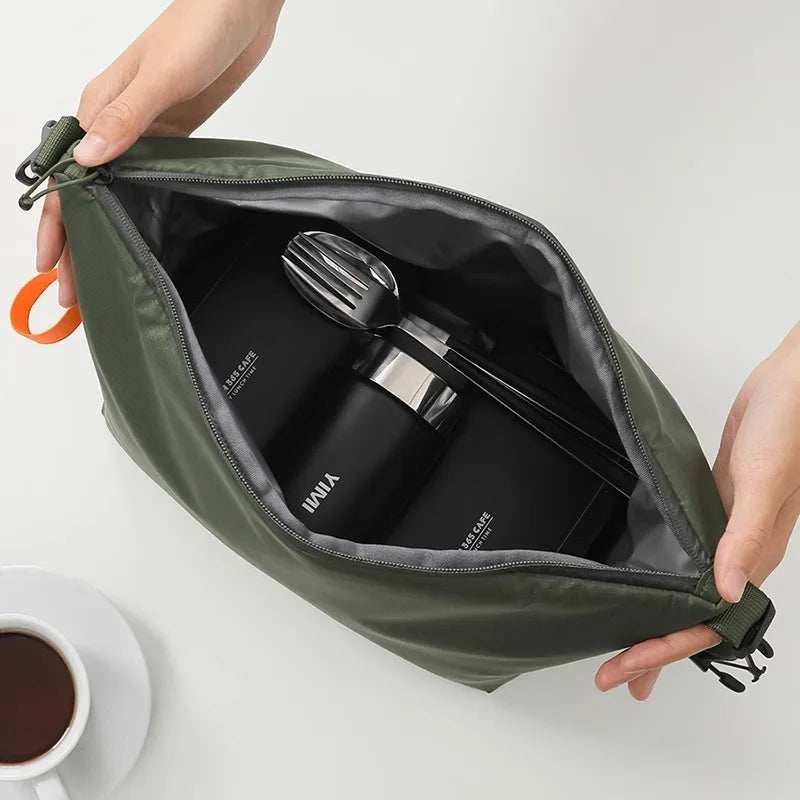 1 Outdoor Camping Portable Insulation Lunch High-Capacity Hiking Waterproof Oil Resistant Travel Storage Accessories