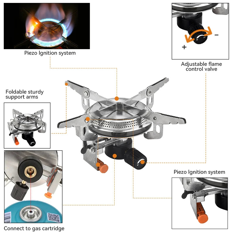 Windproof Camping Gas Stove