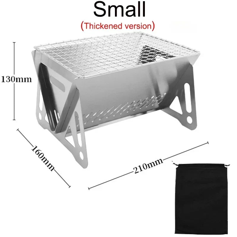 Mini Barbecue Grill Picnic Charcoal Camping Tools