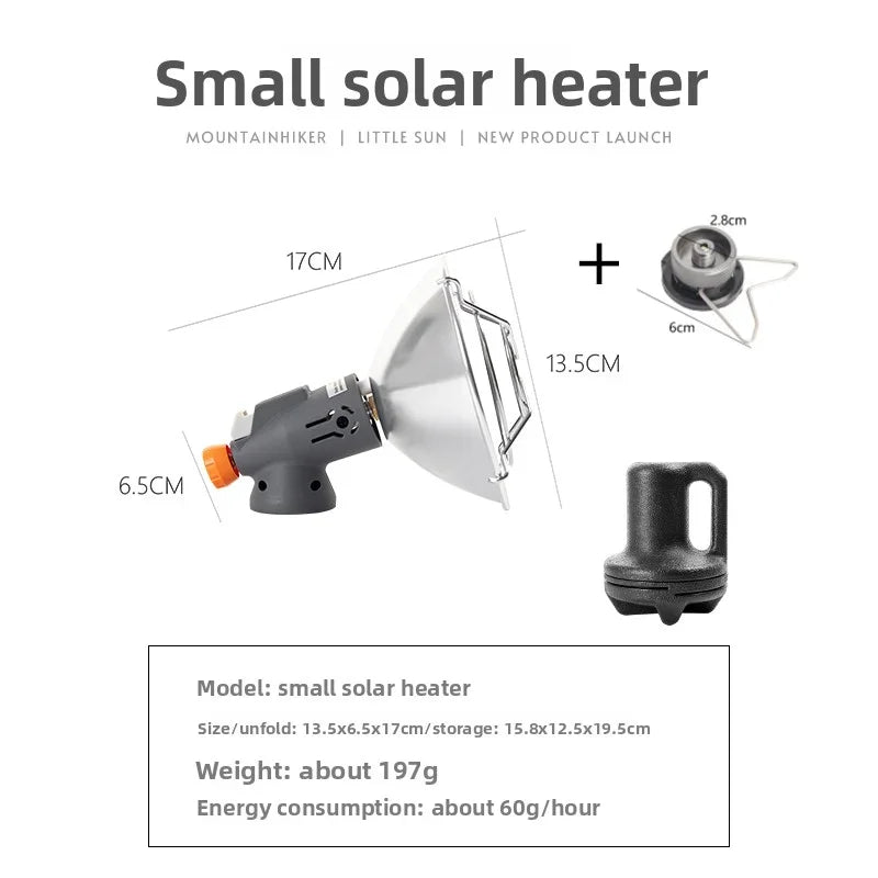 Portable Mini Sun Gas Heating Stove Solar Heater