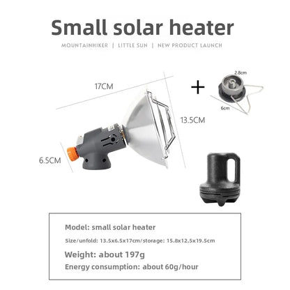 Portable Mini Sun Gas Heating Stove Solar Heater