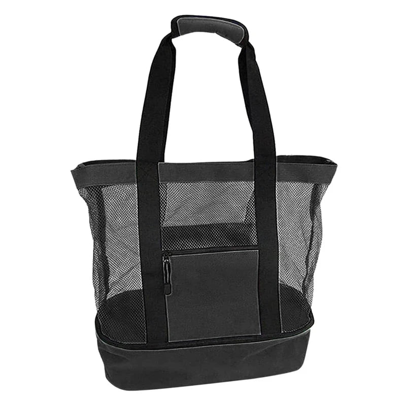 Large Mesh Beach Cooler Bag Outdoor Camping Picnic