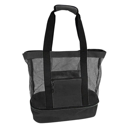 Large Mesh Beach Cooler Bag Outdoor Camping Picnic