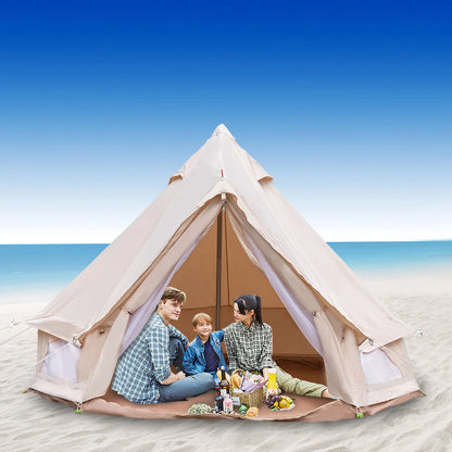 Waterproof Polyester Cotton Bell Tent for 2 People
