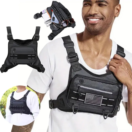Outdoor Chest Bag For Men Front Rig Pouch