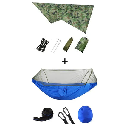 Pop-Up Portable Camping Hammock with Mosquito Net