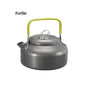 Outdoor camping cookware set aluminum non stick pot