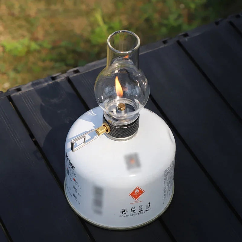 Camping Lamp Portable Gas Candle Light