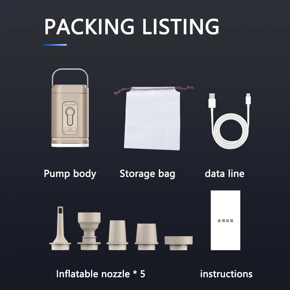 1pcs Mattress Air Pump Air Compressor 2 in 1