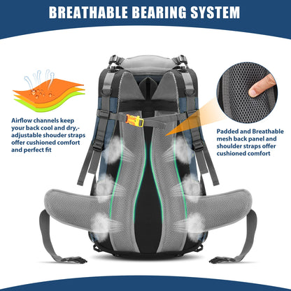 50L Waterproof Outdoor Camping Travel Backpack Pack