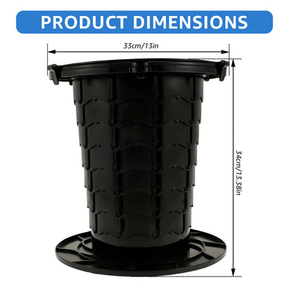 Portable Toilet Retractable Camping Toilet Height Adjustable