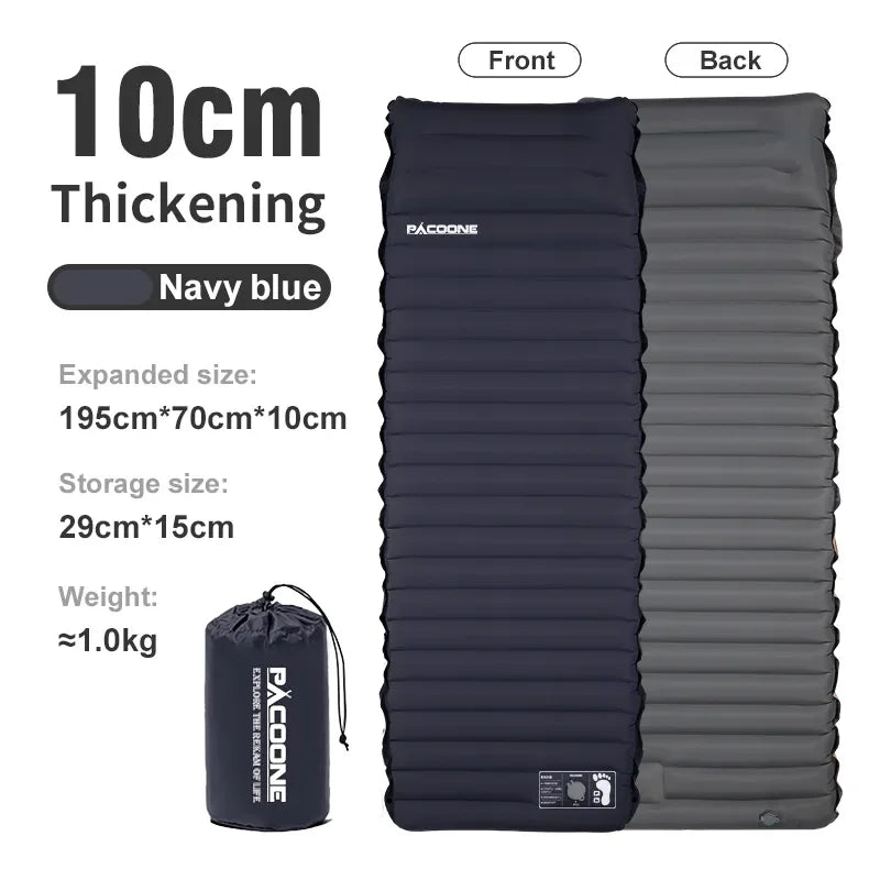 Outdoor Thicken Camping Mattress Ultralight Self-inflating