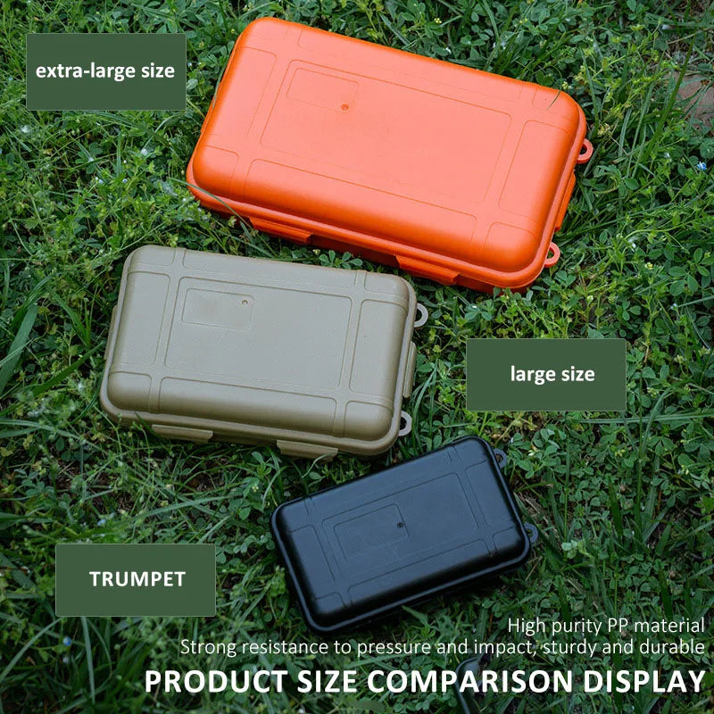 S/L/XL Size Outdoor Plastic Waterproof Sealed Survival Box