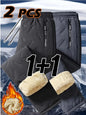 Men's Winter Hiking Pants Set Thickened Cold-proof