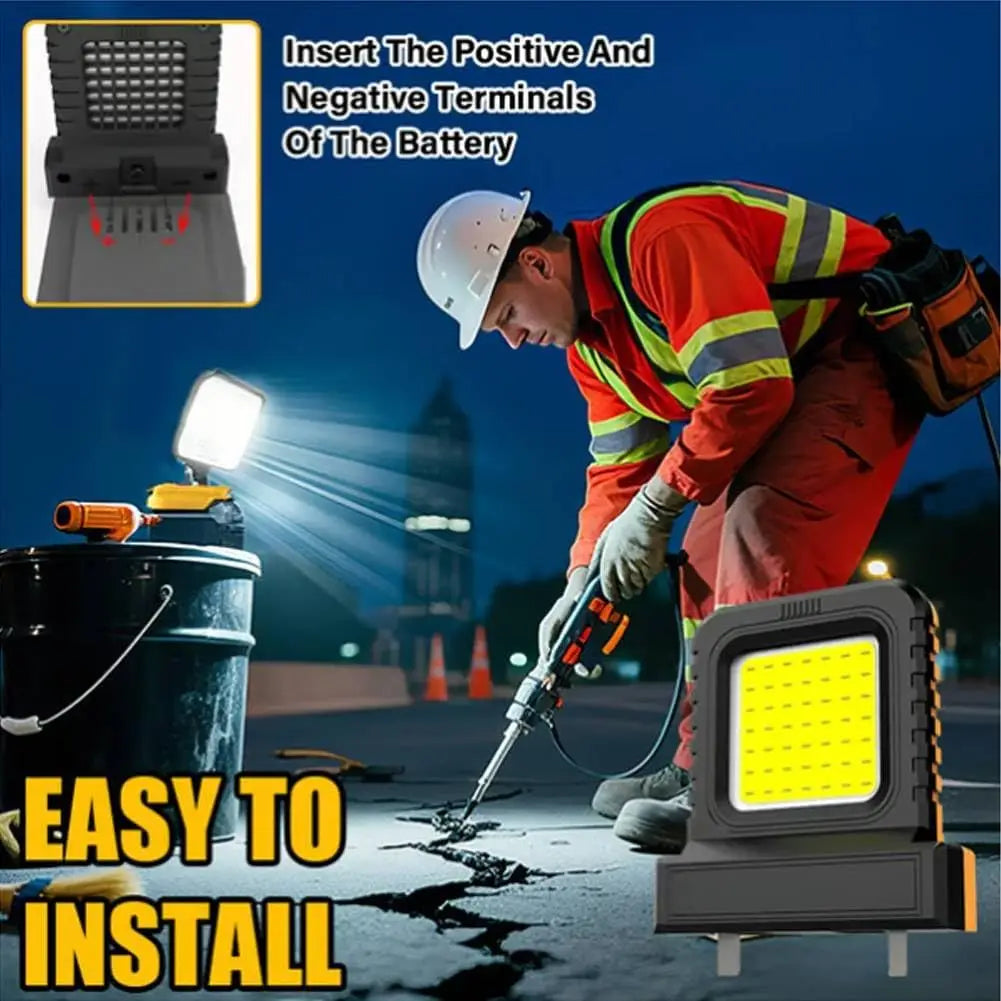 High Luminosity Cordless LED Work Light18V-21V Battery