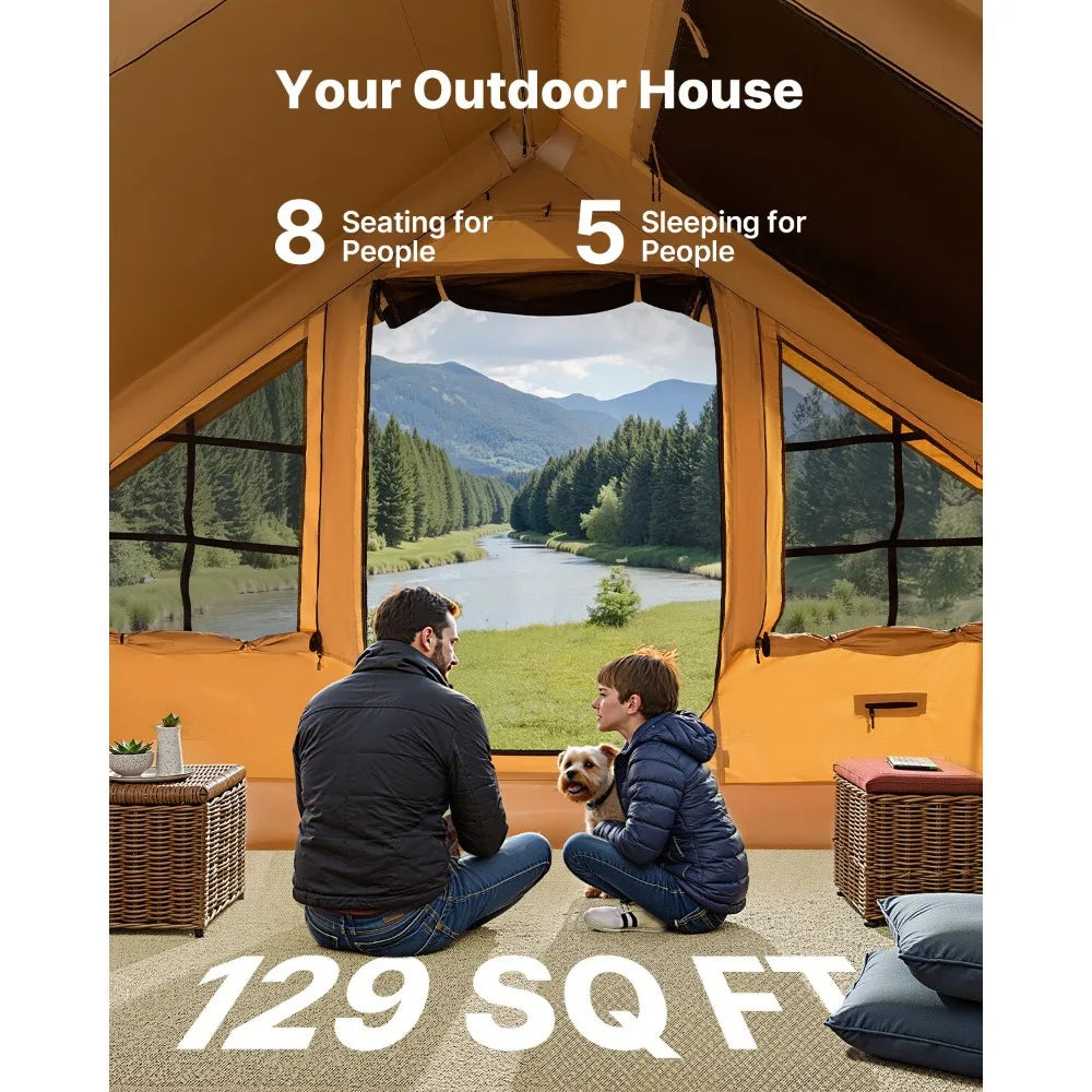 Inflatable Tent for Family Camping Tent 5-8 Person