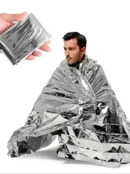 10 Pack Emergency Mylar Blankets,Waterproof