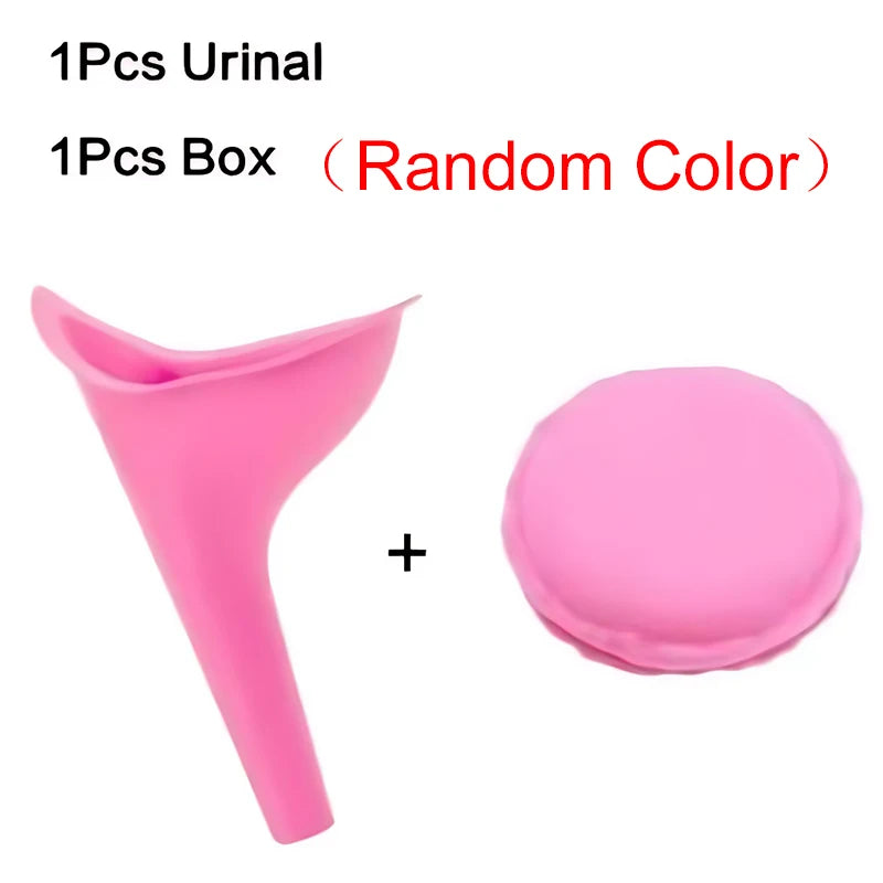 1PC Pink/Purple Silicone Stand Up Pee Funnel