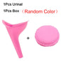 1PC Pink/Purple Silicone Stand Up Pee Funnel