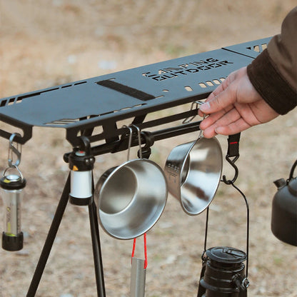 Foldable High Strength Bending Camping Hanging Rack Top Plate
