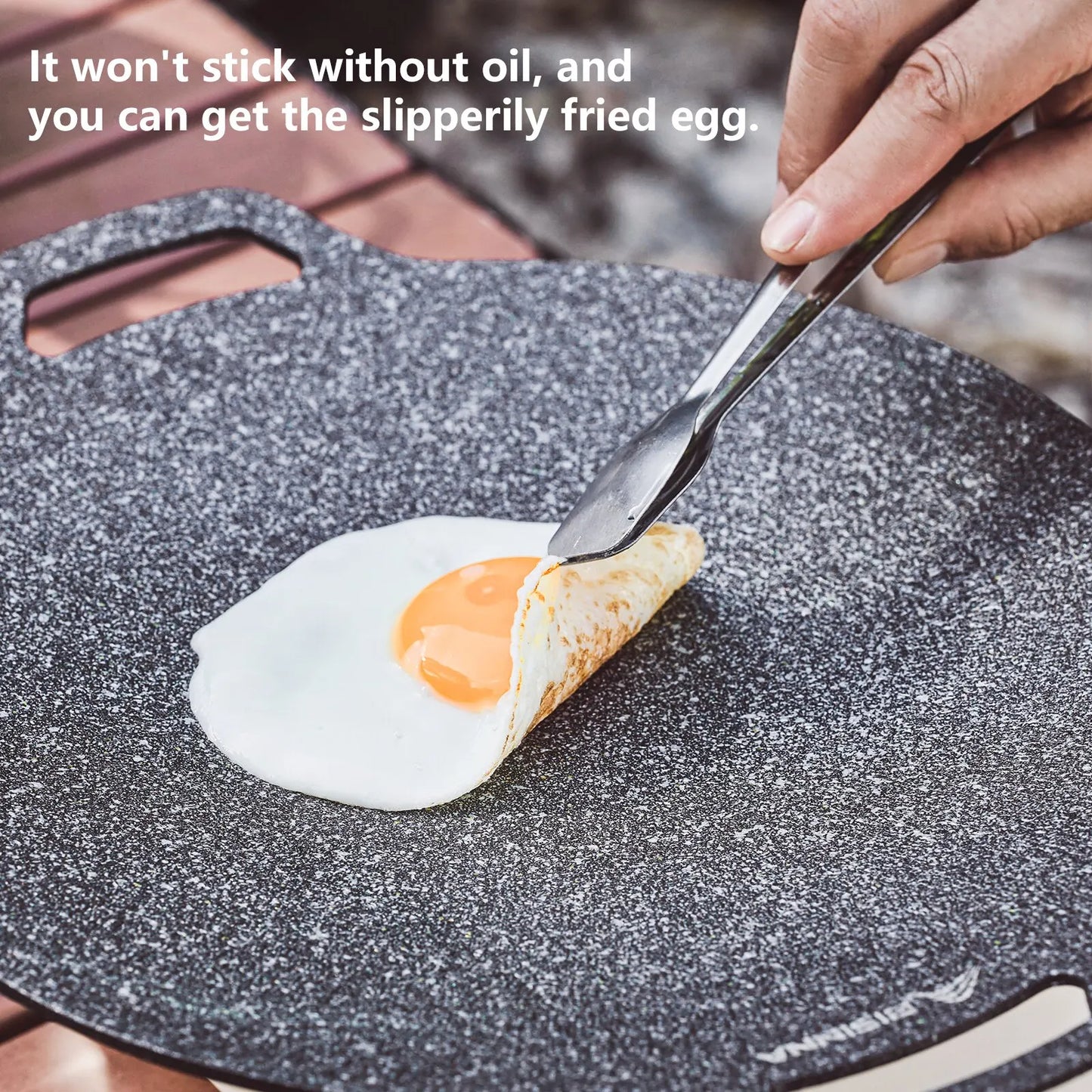 30CM Outdoor BBQ Grill Pan Non Stick Stovetop