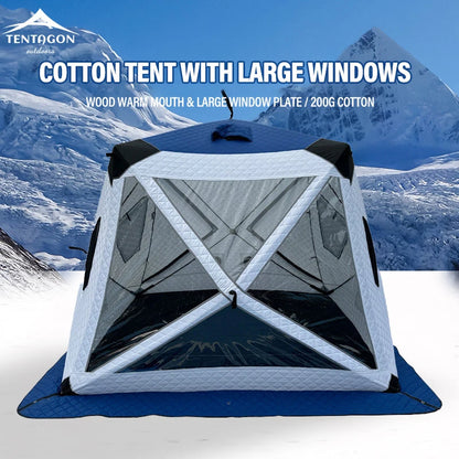 Outdoor Winter Fishing Tent For Camping 3-4 Person With Windows