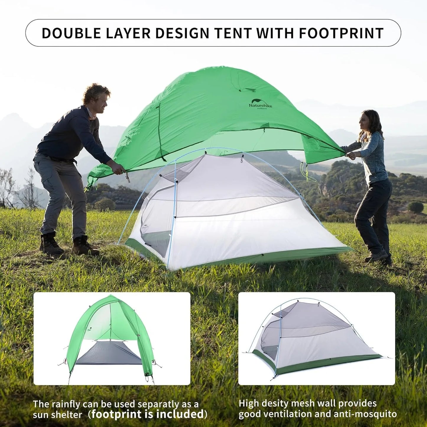 2 Person Camping Tent Waterproof