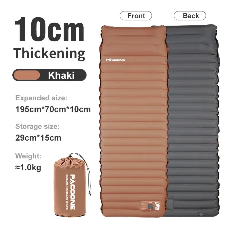 Outdoor Thicken Camping Mattress Ultralight Self-inflating