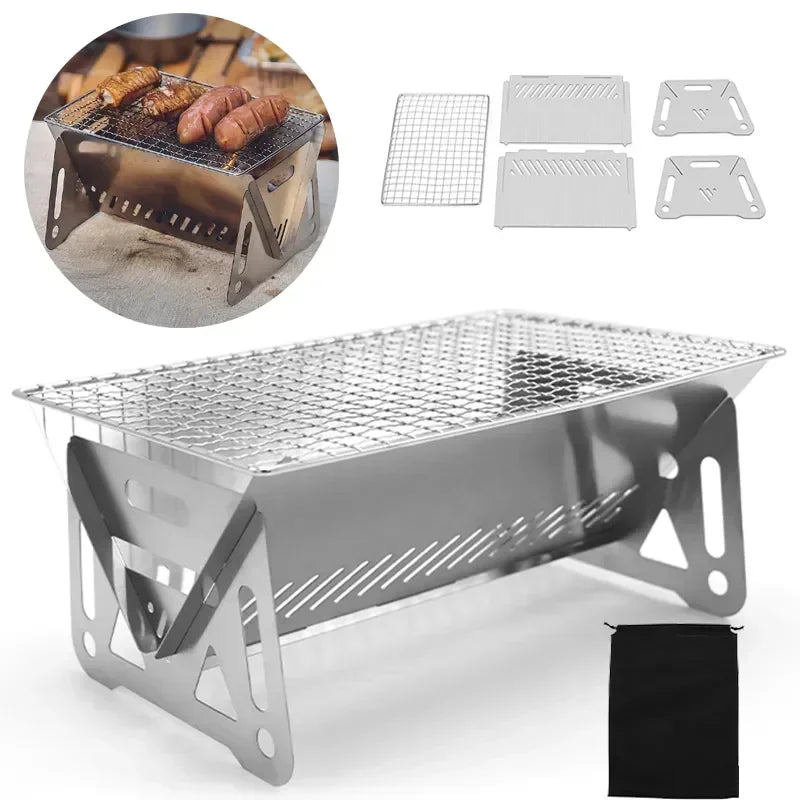 Mini Barbecue Grill Picnic Charcoal Camping Tools