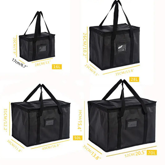 Portable Large Food Delivery Insulated Bags