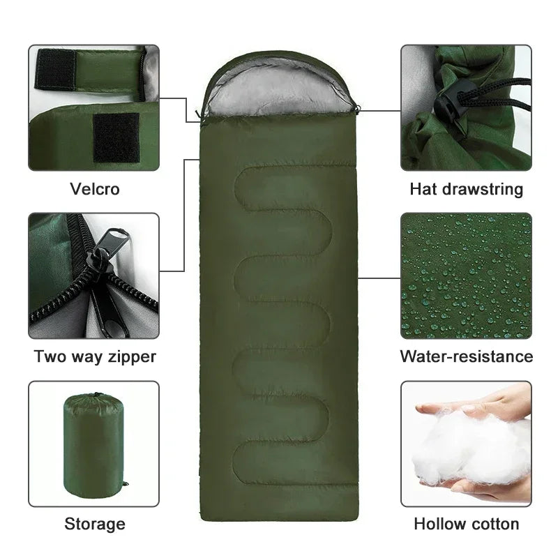 Camping Sleeping Bag Ultralight Waterproof