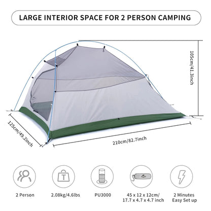 2 Person Camping Tent Waterproof