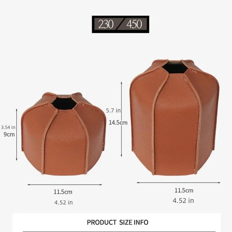 Gas Tank Protective Case PU Leather Fuel Cylinder Portable Camping Gas Covers