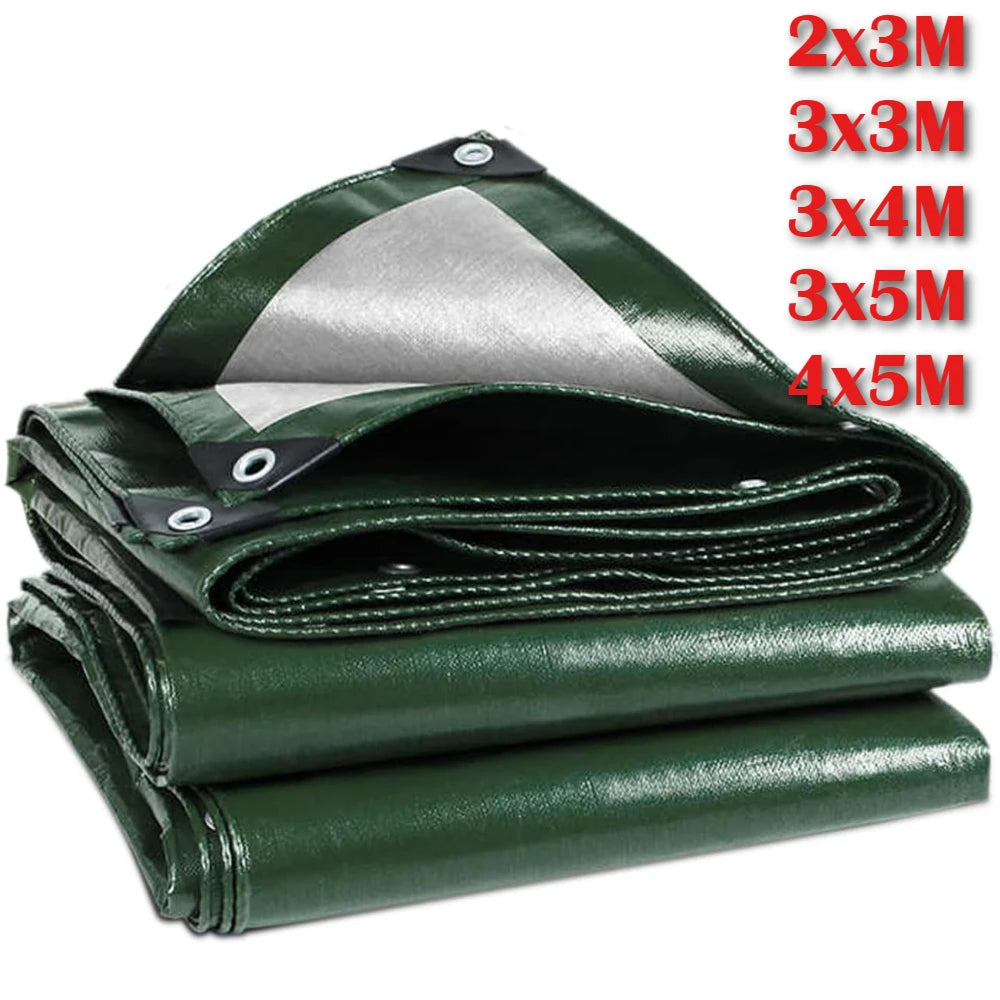 Large PE Tarpaulin Waterproof Sheet Cover with Reinforced Grommets