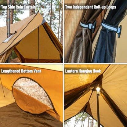 Camping Hot Tent Cabin with Stove Jack