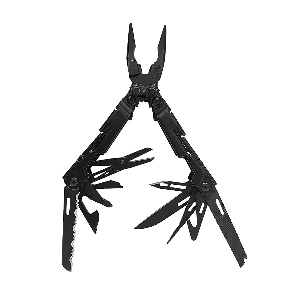 18-in-1 Tactical Multi-Tool with Folding Pliers & Knife