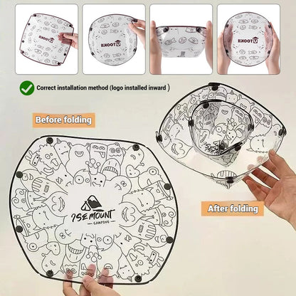 Outdoor Folding Lightweight Tableware