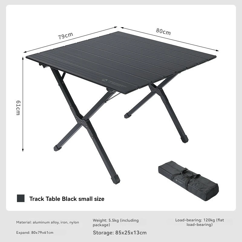 folding track table aluminum alloy
