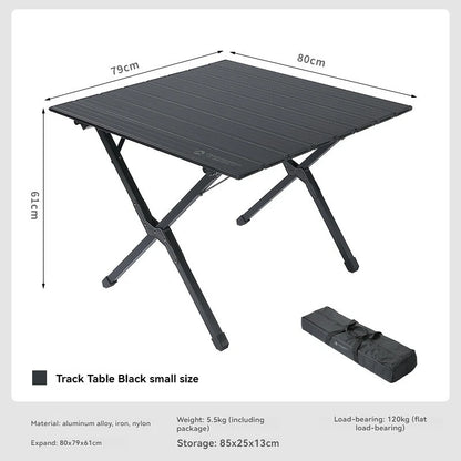 folding track table aluminum alloy