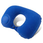 Flocking Inflatable Portable Neck Pillow