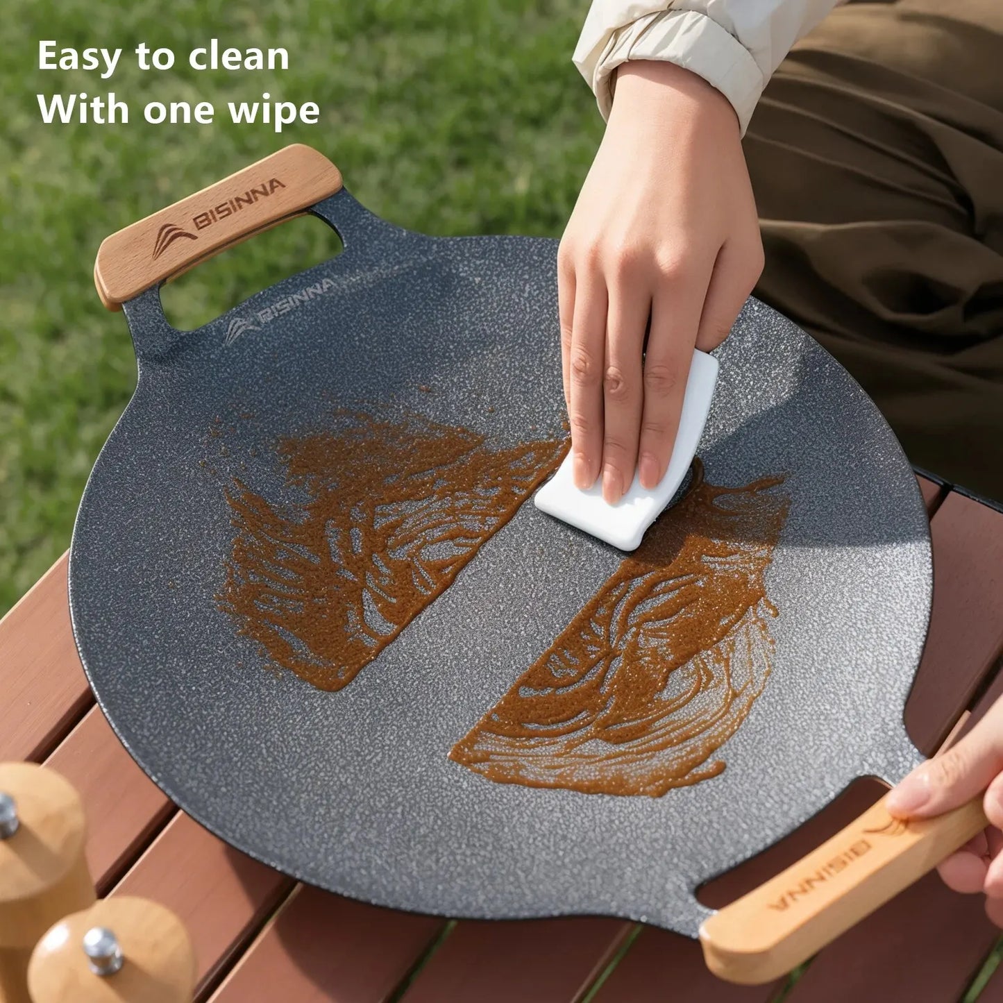 30CM Outdoor BBQ Grill Pan Non Stick Stovetop