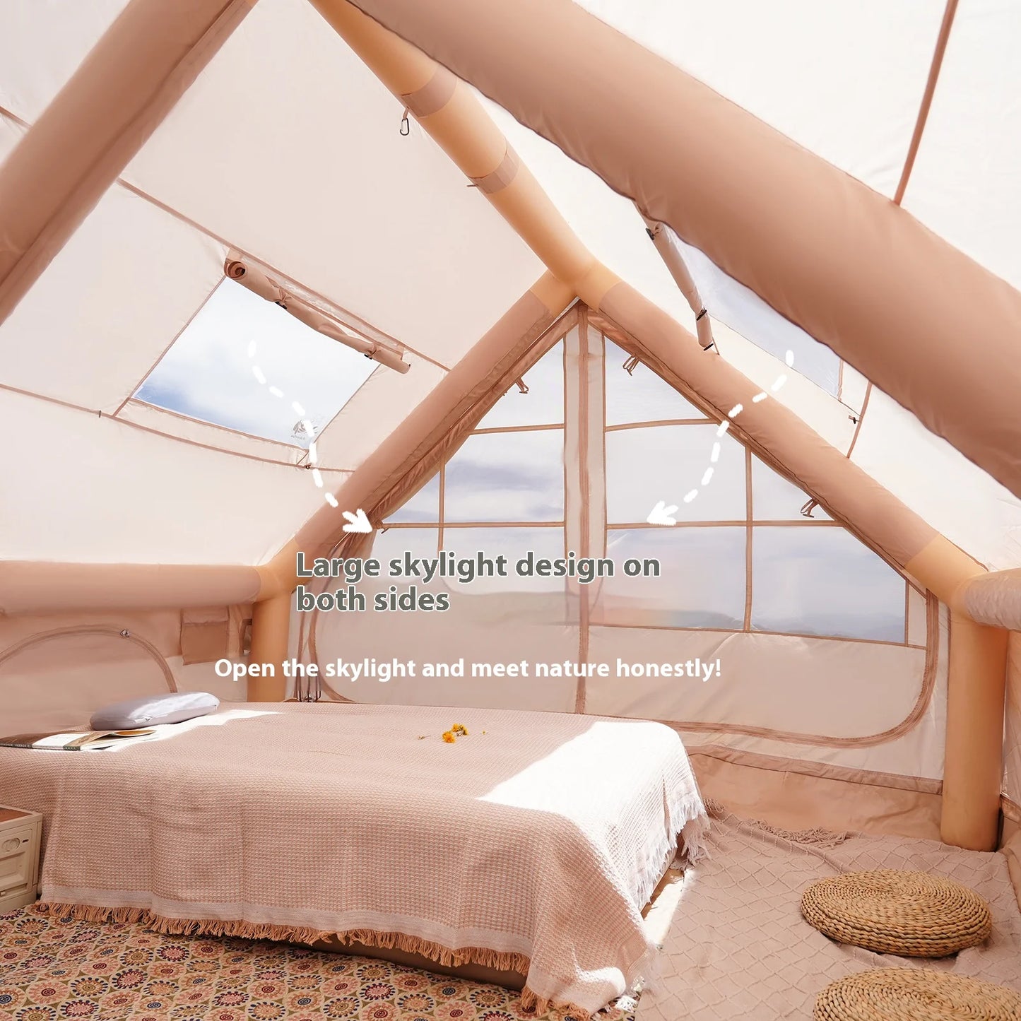 Inflatable Tents For4/6/8 Person Family Camping Inflatable