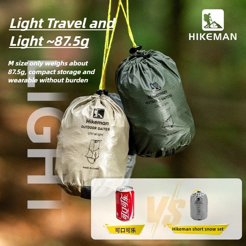 Outdoor Hiking Gaiters Windproof Waterproof Large Leg Covers